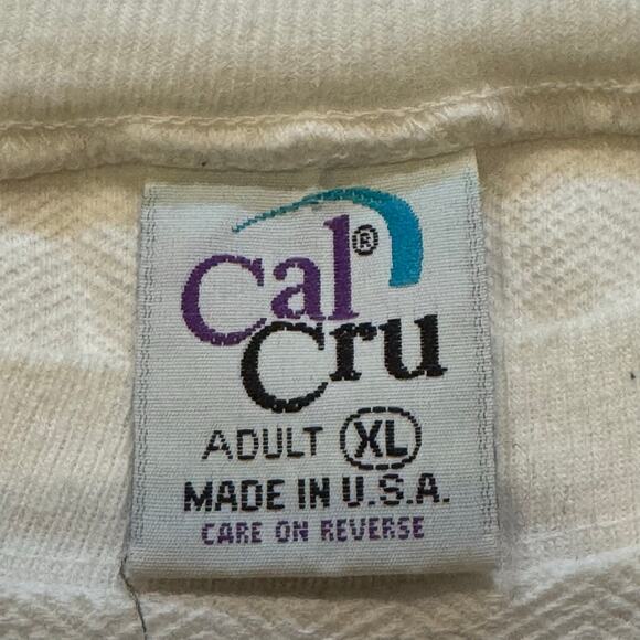 1980's Hotel del Coronado Cal Cru XL White Textured Fish Short Sleeve T-Shirt - Picture 6 of 7